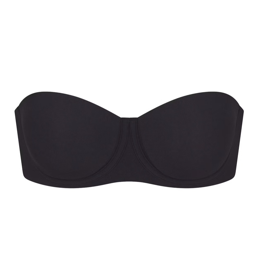 SKIMS Fits Everybody Strapless Bra Onyx Black 32DDD Adjustable BA-BAN-3151 NWT